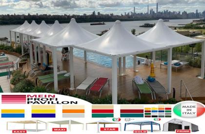 Pavillon Restaurant 7x7 personalisierte Farbe Pvc Café Pergola Lager Parkplatz