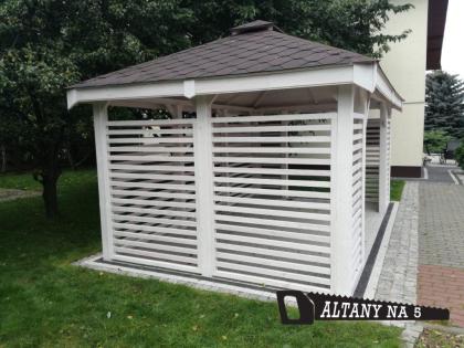 GARTENHAUS 3x4 GARTENLAUBE KLEBEDACH mit HOLZ PAVILLON GRILLPAVILLON KIEFERNHOLZ