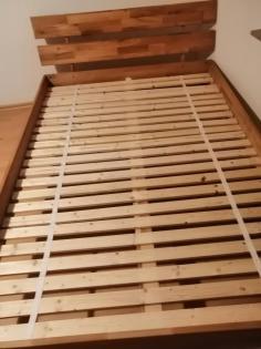 Bett Massiv Holz 140 x 200 cm Lattenrost