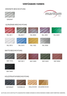 Blechgarage nach Maß Metallcontainer Lagerraum 2, 95x5