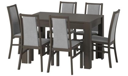 Tisch Syrius Wenge 120-190x80x76 cm Esszimmertisch Tischplatte ausziehbar 190cm 