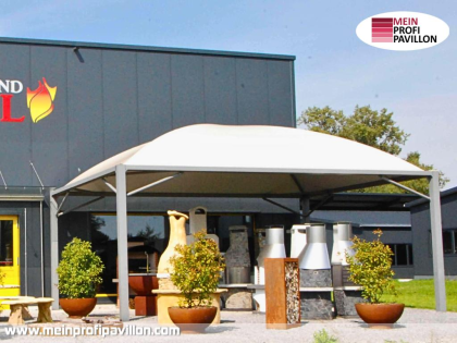 Pavillon 6x6 Überdachung Pagodenzelt Festzelt Pvc Terrassendach Pergola Terrasse