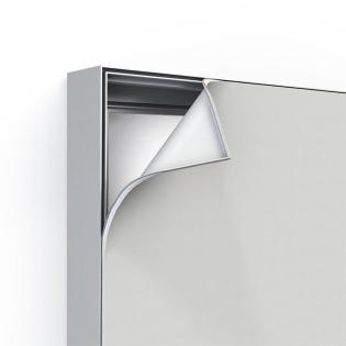 Einfache Installation Wandmontage Einseitig Alu Profil LED beleuchtet Textilspan