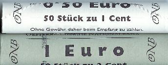 1 + 2 cent Rollen Österreich2021
