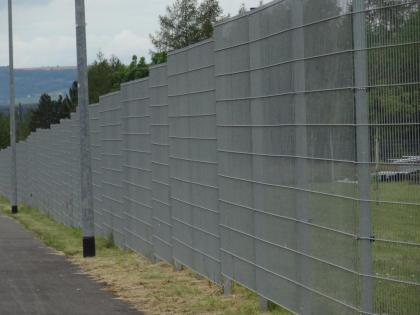 55 m Doppelstabmatten Zaunelemente Stahl-Gitter Zaun, Drahtzaun Höhe 1, 63 m mit