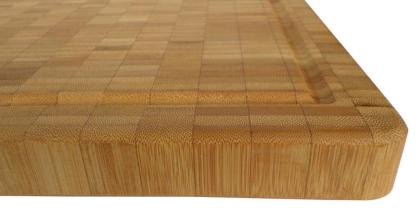 Premium Kuechen Hackblock Schneidebrett XXL aus Naturholz Bambus NEU