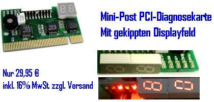 Mega-Post Diagnosekarte PCI