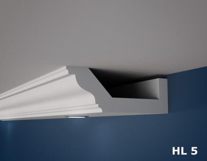 Lichtprofile HL Polystyrol Stuckleiste Beleuchtung Leisten Weiss Hartschaum Neu