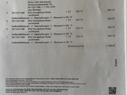 BMW Continental Winterreifen auf BMW Felgen