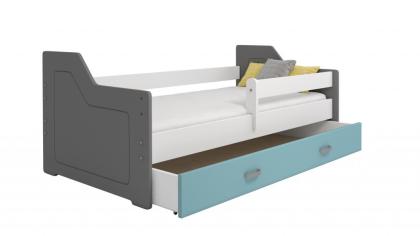 Details zu Bett Jugendbett Kinderbett Babybett mit Schublade und Lattenrost 160x
