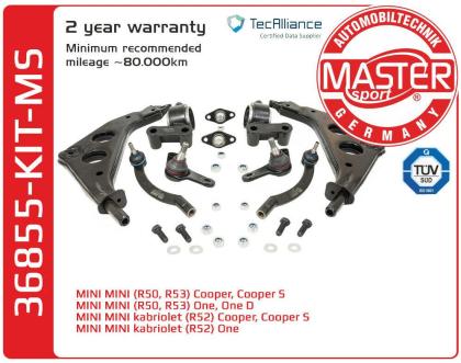 QUERLENKER SATZ MINI MINI (R50, R53) MINI Cabrio (R52)