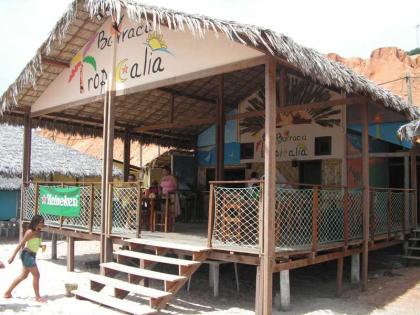 Strandrestaurant in Canoa Quebrada, Brasilien