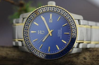 Armbanduhr Herren und Damen Unisex Automatikuhr Citizen 8215 Gold Silber