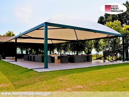 Pavillon 11x11 Überdachung Pagodenzelt Festzelt Pvc Terrassendach Pergola Terras