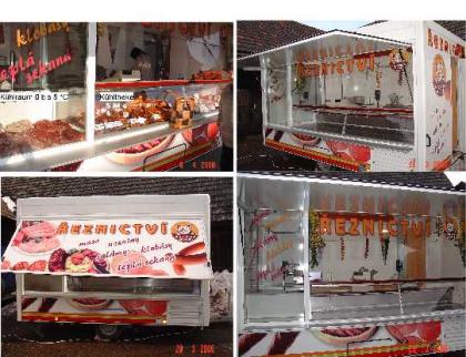 Fleisch und Wurst Verkaufsänhanger