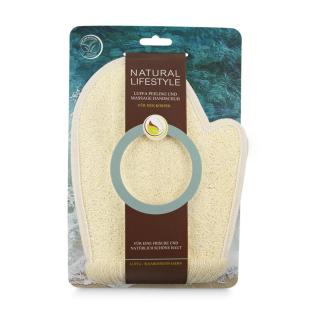 LUFFA PEELING UND MASSAGE HANDSCHUH, für den Körper, 1 Stück