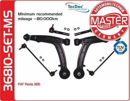 QUERLENKER SATZ VORNE VERSTÄRKT FIAT PANDA 6 TGL 36810-SET-MS UVP