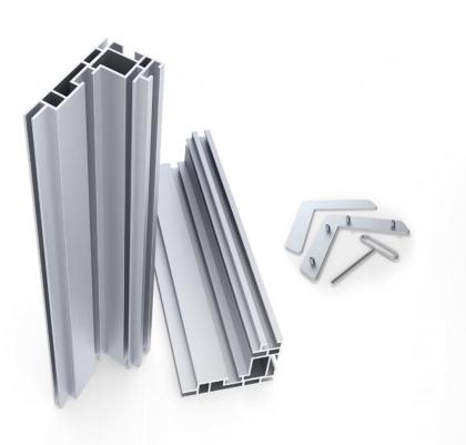 Einfache Installation Wandmontage Einseitig Alu Profil LED beleuchtet Textilspan