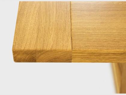 EICHENTISCH ESSTISCH MASSIVHOLZ LACKIERT TISCH 145-175x90x78cm