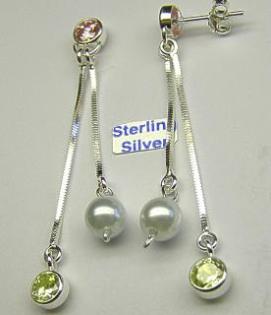 STEINEPERLEN-OHRSTECKER, Silbe