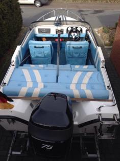 Top Sportboot mit neuw. Außenborder u. Trailer