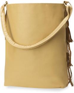 Praktische Handtasche Damentasche Beutel Shopper Bag mit Fransen Boho camel