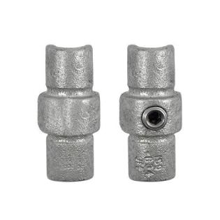 Rohrverbinder Verlängerungsstück Innen 48, 3 mm Feuerverzinkter Galvanisierte Ko