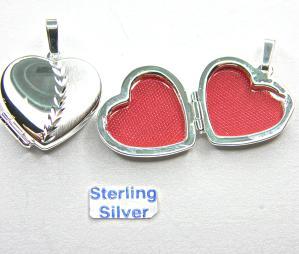 FEINES HERZMADALLION 12x11mm,