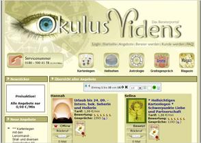 Kartenlegen Hellsehen - Gratisgespräche bei Okulusvidens