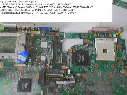 Suche Mainboard acer 1363LM aspire
