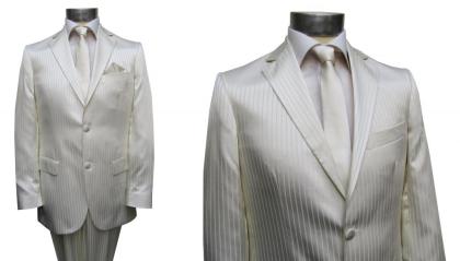 Glanz HOCHZEITSANZUG MUGA o.Bundfalte Gr.50 Creme/ Ivory
