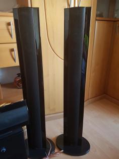 Teufel Columa 100 System 5.1 Neuwertig VB in schwarz Klavierlack