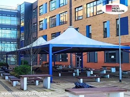 Pavillon 14x14 Überdachung Pagodenzelt Festzelt Pvc Terrassendach Pergola Terras