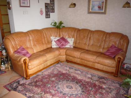 Ecksofa aus Leder