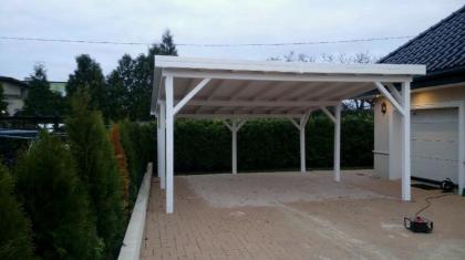 HOLZÜBERDACHUNG FÜR AUTO GARAGENVORDACH GARTENHAUS DRESDEN 5x5 NEUWARE