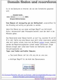 Domains registrieren