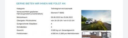 Plz 59387 Ascheberg Ersatzmieter Wohnmobil 9.6.bis 25.6 gesucht