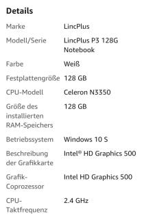 LincPlus P3 Laptop