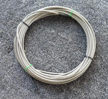 15 Meter Drahtseil - Niro 6 mm
