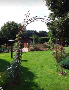 Rosenbögen Pergola Holland Lilie Spitze und Rund Torbogen Kletterhilfe Rose