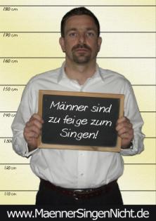 Männer sind zu feige zum Singen