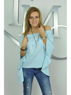 Bluse Damenbluse Damentop Blouse Damenhemnd Top 3/ 4 Ärmel Tunika