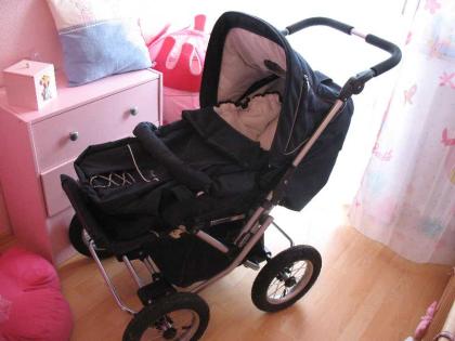 Emmaljunga - Luxuskombikinderwagen in dunkelblau