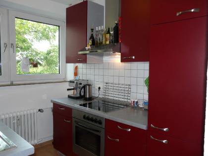 Wie neu, keine 2 Jahre alt: Schöne rote Impuls Küche  Alno, made in Germany  ink