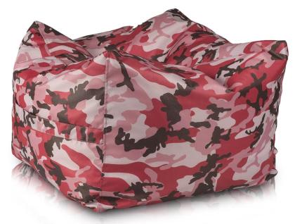 Sitzhocker Würfel Cubo Design Polyester Sitzsack Tarnmuster Sofa Punkte Blumen