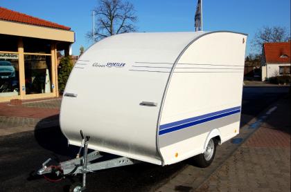 Geschlossener Motorrad Transportanhänger f. Wohnmobil Reisemobil