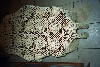 Gehäkelte Tischdecke