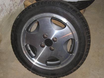 VERKAUFE 4 ALU-FELGEN FÜR VW GOLF II