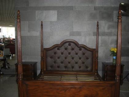 Mahagoni Designercouch Sofagarnitur