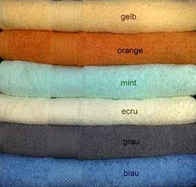 Gästetücher, Seiftücher, Handtücher, Duschtücher, Badetücher, Bademäntel, Bettla